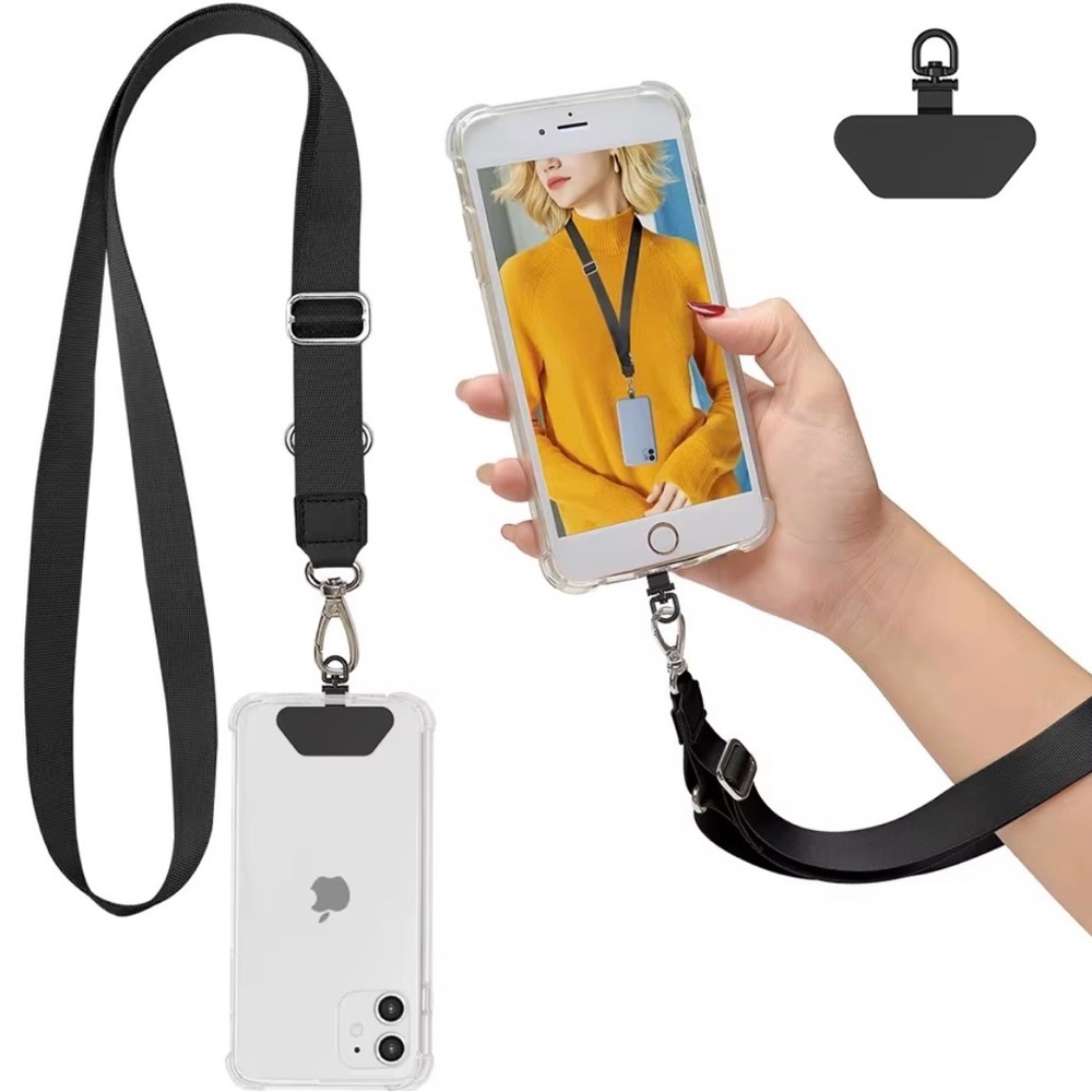 Black Lanyard Phone Case